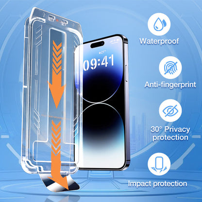 🔥50% de descuento🔥Protector de pantalla templado antihuellas para iPhone - Sin burbujas ni polvo